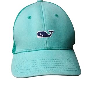 Vineyard Vines Teal Whale Logo Hat